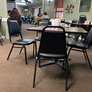 tables and chairs