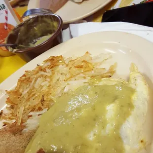 Meat lover omelette and tacos!