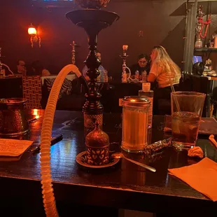 a hookah lounge