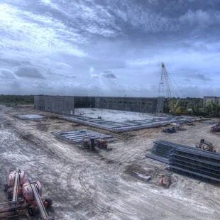 HDR Time-Lapse of a Construction Site.