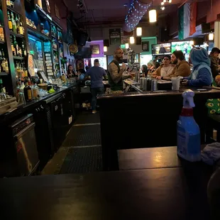 people sitting at the bar