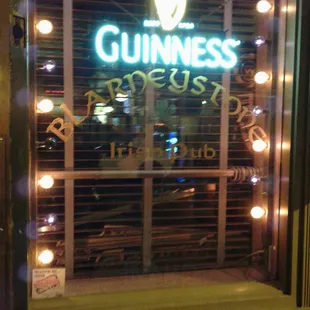 the window of a pub