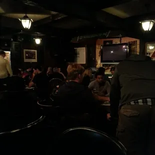 Da gaggle of 20sumptin hipsters spending the wages from thier first job out of college playing Trivia to &quot;Happy&quot; on the jukebox