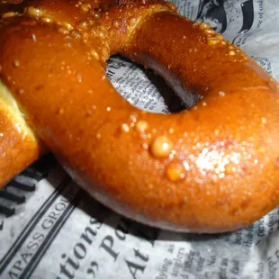 Pretzel, close-up.