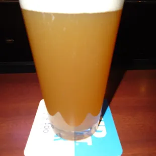 A nice cold beer to wash down my food!