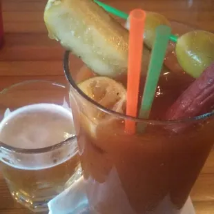 Bloody Mary and chaser