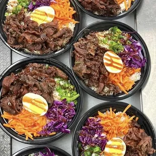 a variety of food items