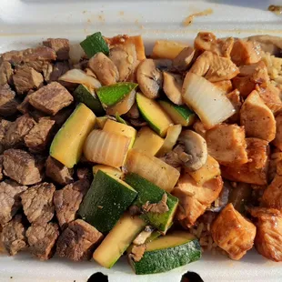 a close up of a plate of food