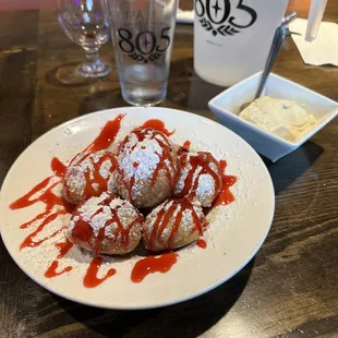 Cheese cake bites with added ice cream 7-18-23