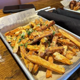 Sweet potato garlic fries