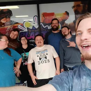 Me and the fam taking a picture before going in