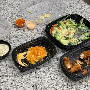 a variety of food items