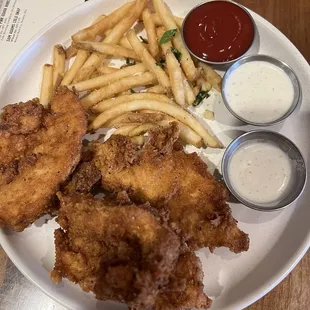 Chicken Strips Parmesan Truffle Fries