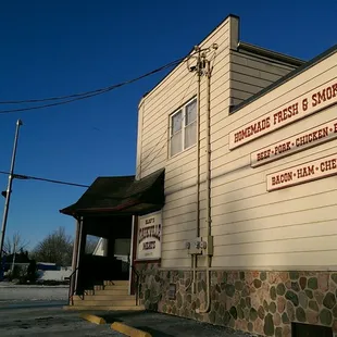 outside of building