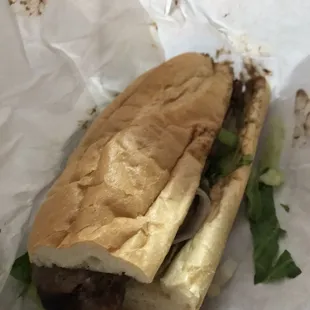 BlazeNGrill. Grilled ribeye sandwich.