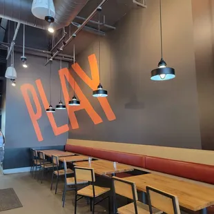 Plenty of seating inside.