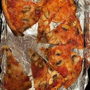 Is it really that hard to cut an even pizza? This is the worst Blaze Pizza. Threw this burnt crap straight into the trash.