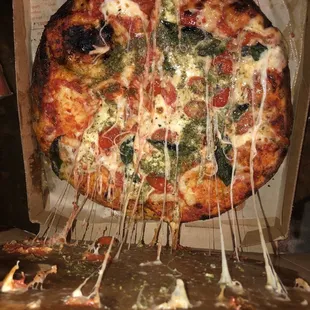 Burnt pizza