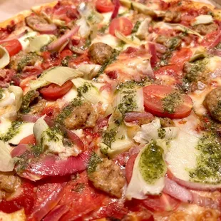 Build Your Own Pizza (11-inch) close up.
