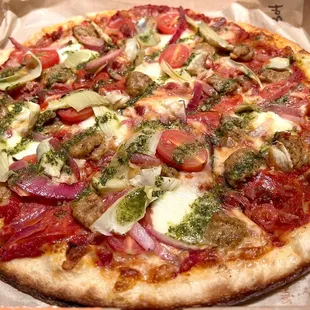 Build Your Own Pizza (11-inch). My foodie sidekick's topping choices are simple.