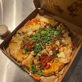 This pizza looked beautiful though before I realized it was cooked.