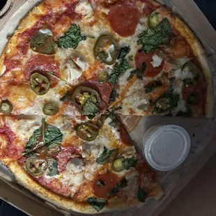 A weak ass pizza