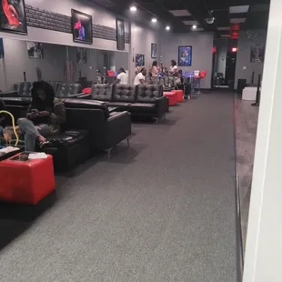 people sitting on couches