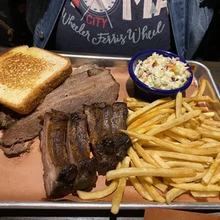 2 meat meal. Brisket &amp; Ribs.
