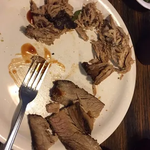 a plate of food with a fork