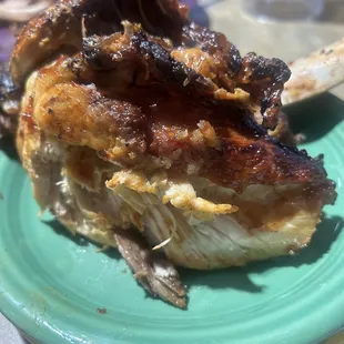 That's supposed to be quarter chicken