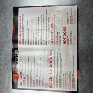 Front menu