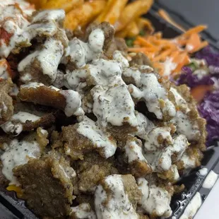 A closer up photo of the combo meal