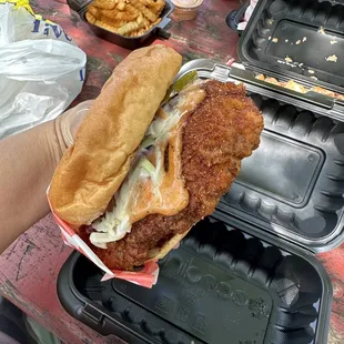Spicy chicken sandwich