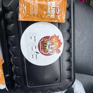 a bag of chips and a sticker