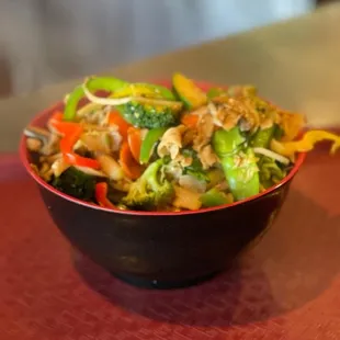  bowl of stir fried vegetables