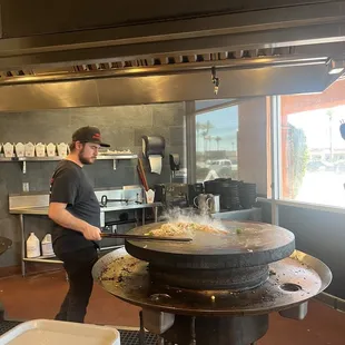 Hot plate cooked fresh