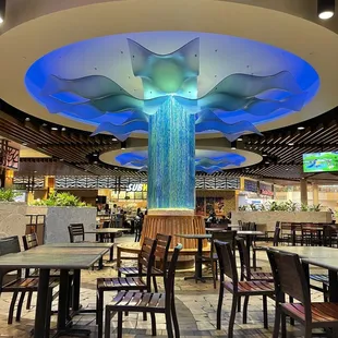  restaurant with a waterfall