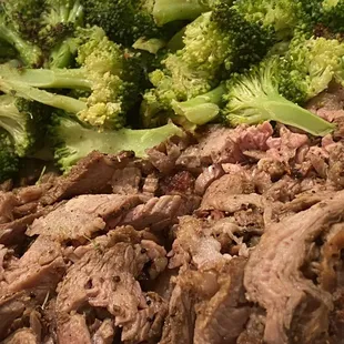 Steak and Steamed Broccoli
