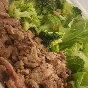 7-20-22  steak salad &amp; broccoli