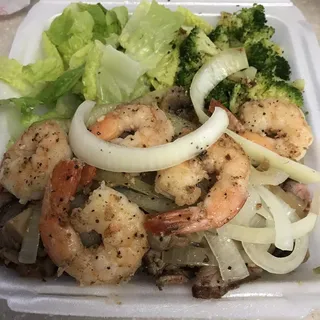 Large Steak & Shrimp Plate