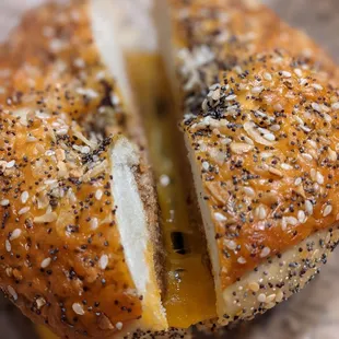 Breakfast sandwich bagel