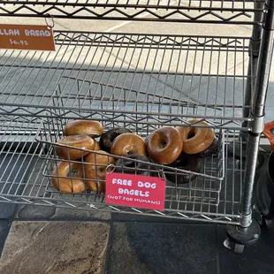 Free dog bagels