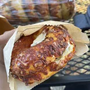 Cheese bagel