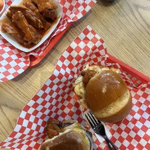 Loaded Bird and TRIPLE B (Blazing Bird Burger) + BUFFALO WINGS