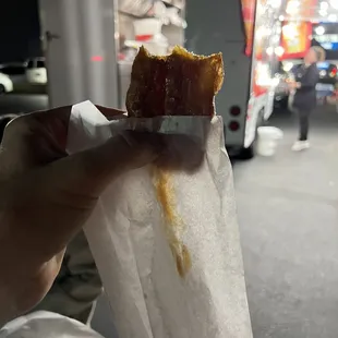 Caramel filled churro