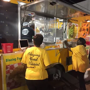 the two girls in front who were just so wonderful!