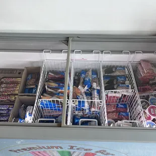 Ice cream selection