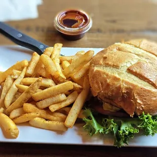 Hickory BBQ Burger with Regular Fries