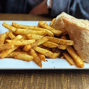 Buffalo Wrap with Regular Fries