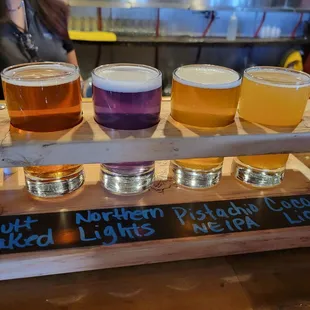 Awesome flight with our amazing bartender Corina!